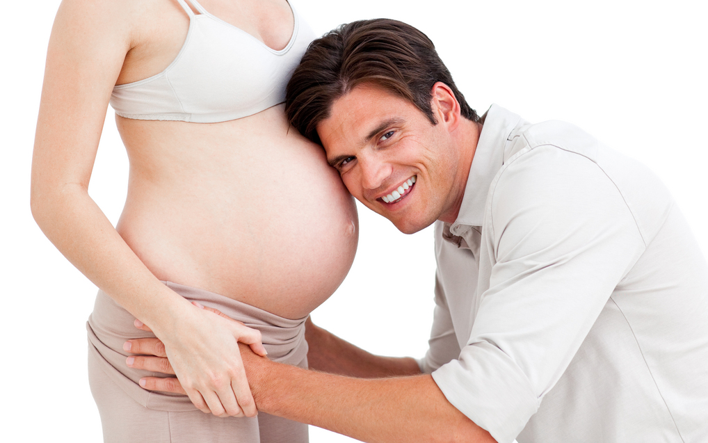 Pregnant woman with her husband